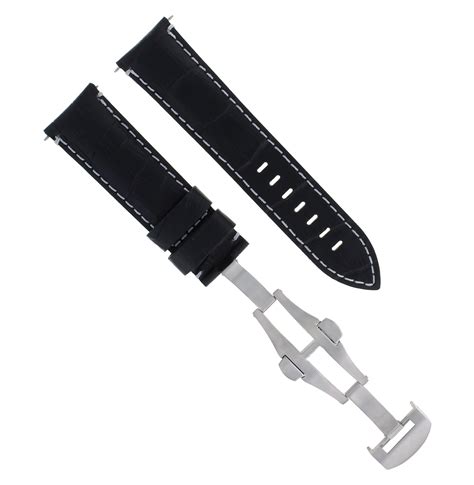 breitling leather clasp|Breitling 22mm strap deployment.